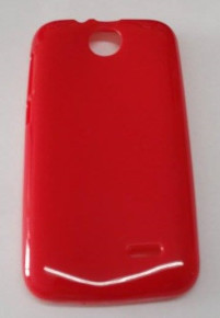 Силиконов гръб ТПУ гланц за HTC Desire 310 червен